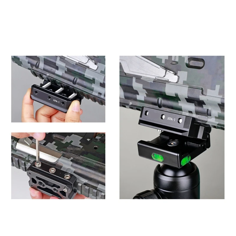 A04R Picatinny Arca Swiss Plate Picatinny Convert to ARCA Quick Release Plate Rail Hunting Tripod Dovetail Mount Adapter