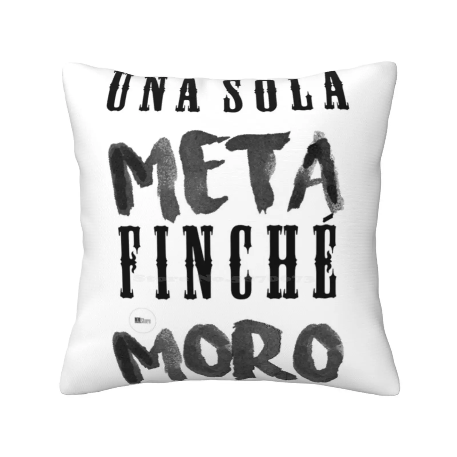 Una Sola Meta Finché Moro-Graphic Fashion Sofa Throw Pillow Cover Pillowcase Metamoro Ermal Meta Fabrizio Moro Graphic Words