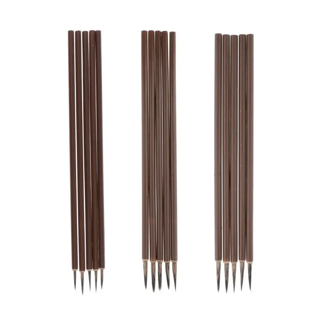 5Water Hair Paint Brushes Script Liner Spotter for Paintng Stationery