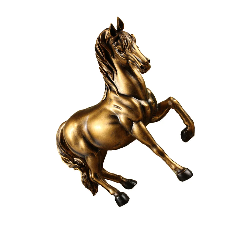

1pc Horse Shape Storage Jar Delicate Saving Pot Resin Art Coin Bank Smooth Money Pot Creative Gift for Brass