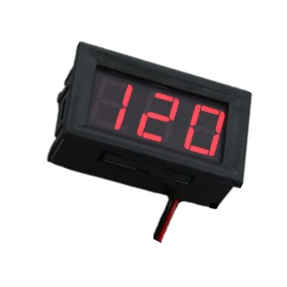 Digital DC Ammeter 0-10A with Fine Adjustment - LED Display Current Meter with Protective Housing for Precise Measurement