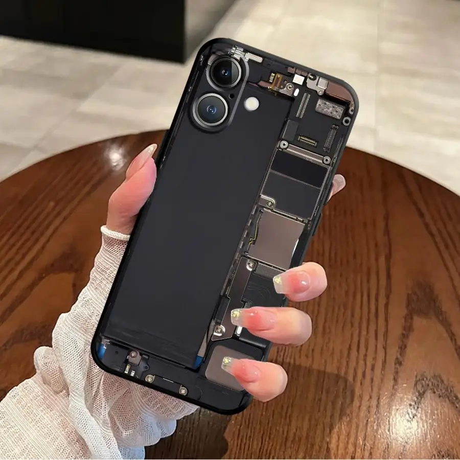 حافظة لهاتف آيفون 13 12 11 17 Pro Max 17Air 7 8 XR XS Max 15 16 14 Plus غطاء هاتف ناعم أسود الطريق الإبداع #3