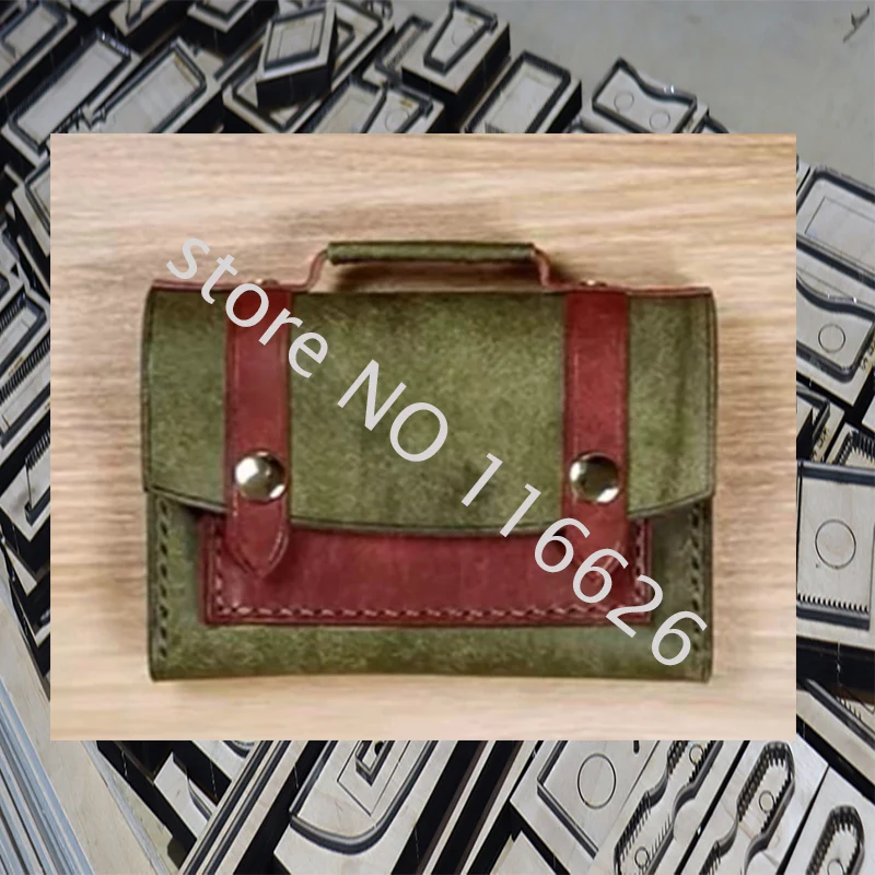 

Knife mold for DIY leather craft mini handbag cardholder cutting dies 10.8x7cm