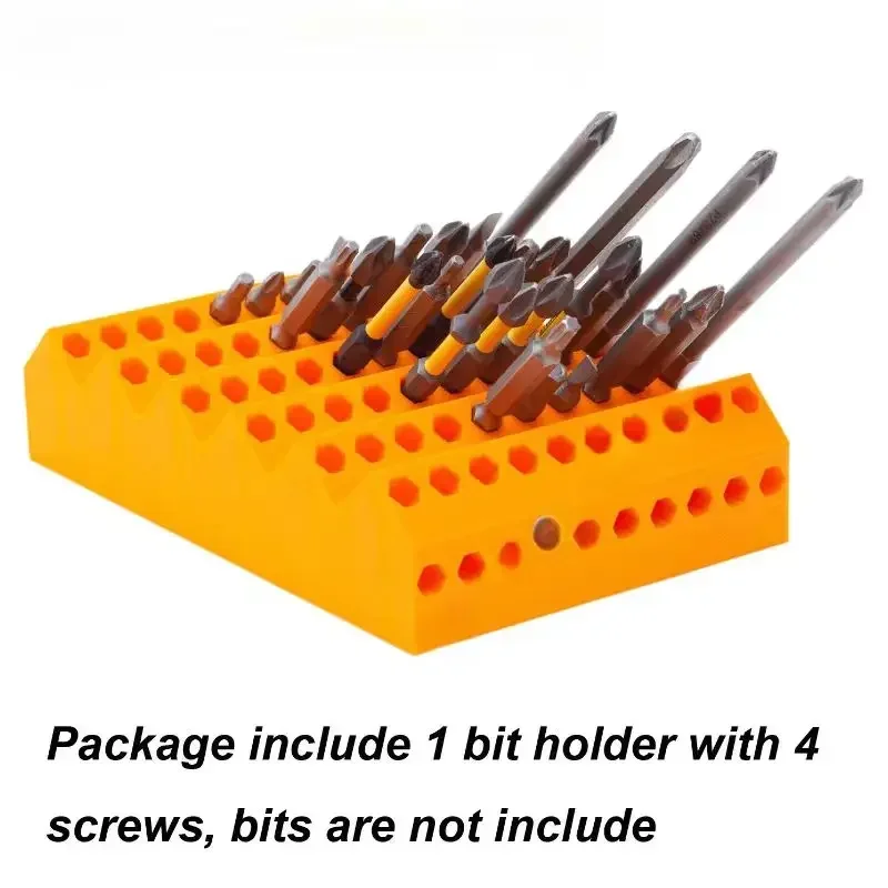 70 Hole Screwdriver Drill Holder Storage Grid Hexagonal Drill Storage Box For 1/4 Inch drive Drill Adapter