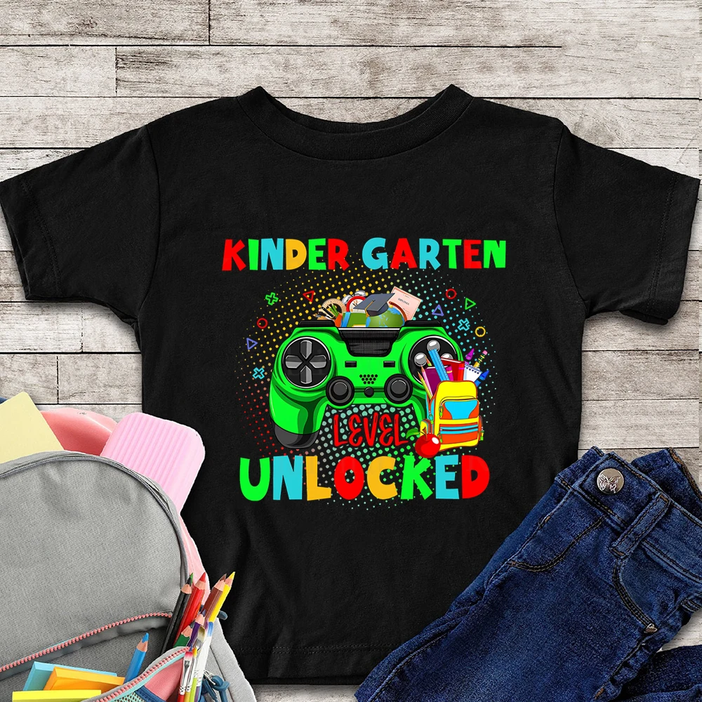 Level Unlocked Back To School TShirt for Gamers 1st Day of School 1st 2nd 3rd 4th 5th Funny Gaming Top Video Game Shirt