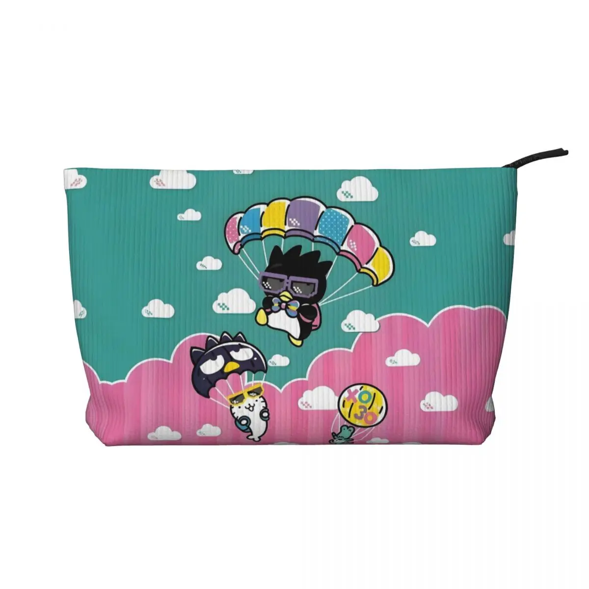 

Custom Badtz Maru Cartoon Toiletry Bag Women Cute Anime Penguin Cosmetic Makeup Organizer Ladies Beauty Storage Dopp Kit Case
