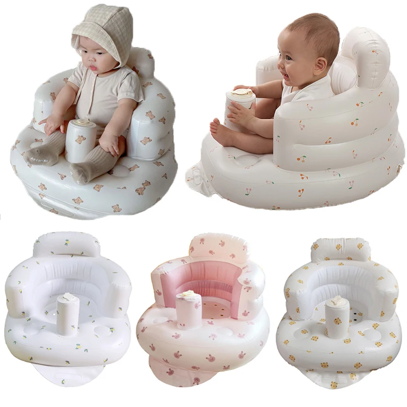 Baby Inflatable Sofa Multifunctional  Resting Armchair Baby Sofa Kid Seat Infant Baby Feeding Chair Bathing Stool Baby Chair