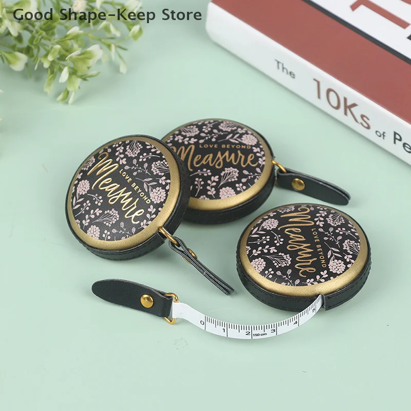 Portable 1.5m Retractable Mini Tape Measure Vintage Style Nostalgia Ruler for Home Improvement And Crafting