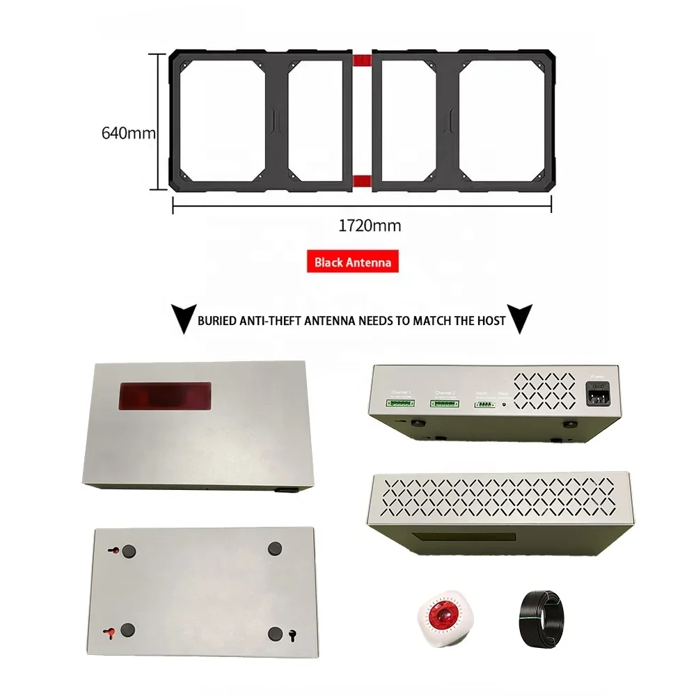 ระบบกันขโมยฝัง AM 58KHz EAS Detection System ปกปิดเสาอากาศใต้ดิน