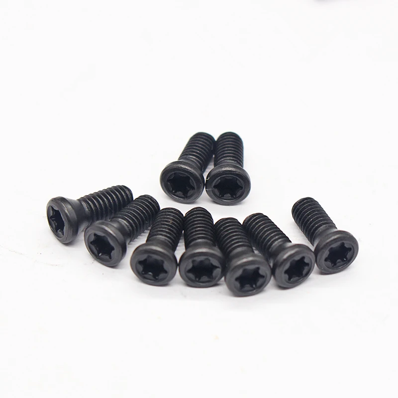 20pcs M2 M2.5 M3 M3.5 M4 M5 M6 Insert Torx Screw Replaces Carbide Inserts CNC Lathe Tool/Blade Cutter Bar Alloy Steel 12.9