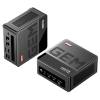 AOOSTAR GEM12 Mini PC, AMD Ryzen 9 6900HX 8 Core Up to 4.9GHz, 32GB DDR5 RAM 1TB PCle 4.0 SSD, 4K 120Hz Four Screen Display