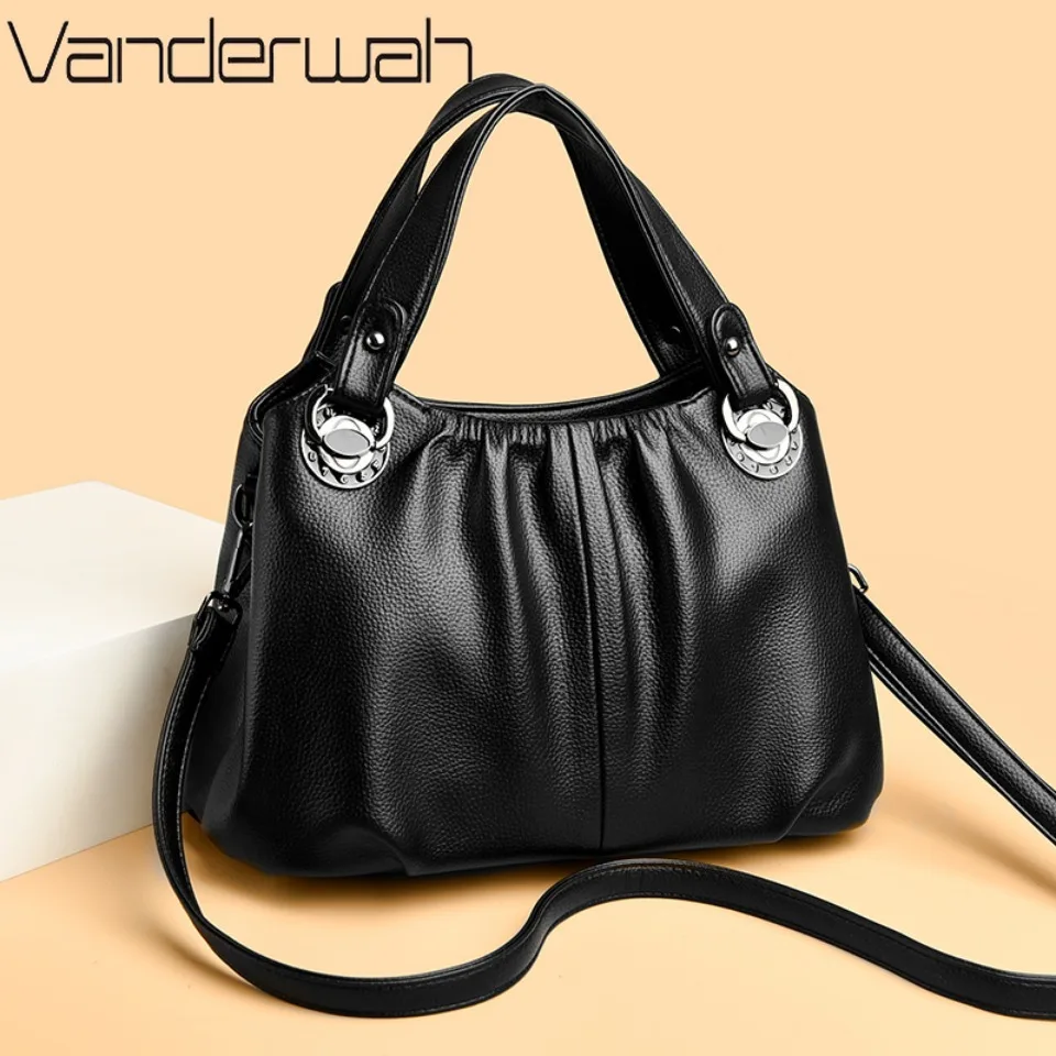 

Genuine Brand Top Quality Pu Leather Two Layers Luxury Women Shoulder Bag Leather Ladies Hand Bags for Women Crossbody Tote Bags