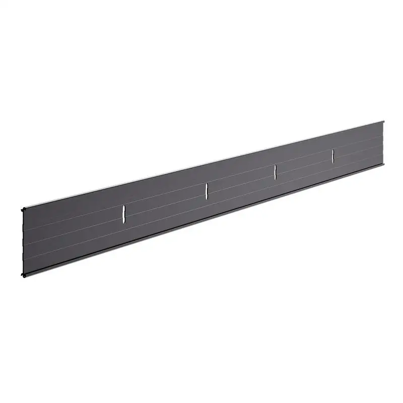 Bordure de jardin en alliage d'aluminium, lot de 8 de 183 cm chacun, bordure de pelouse flexible pour parterres de fleurs et allées, clôture robuste pour parterres de fleurs