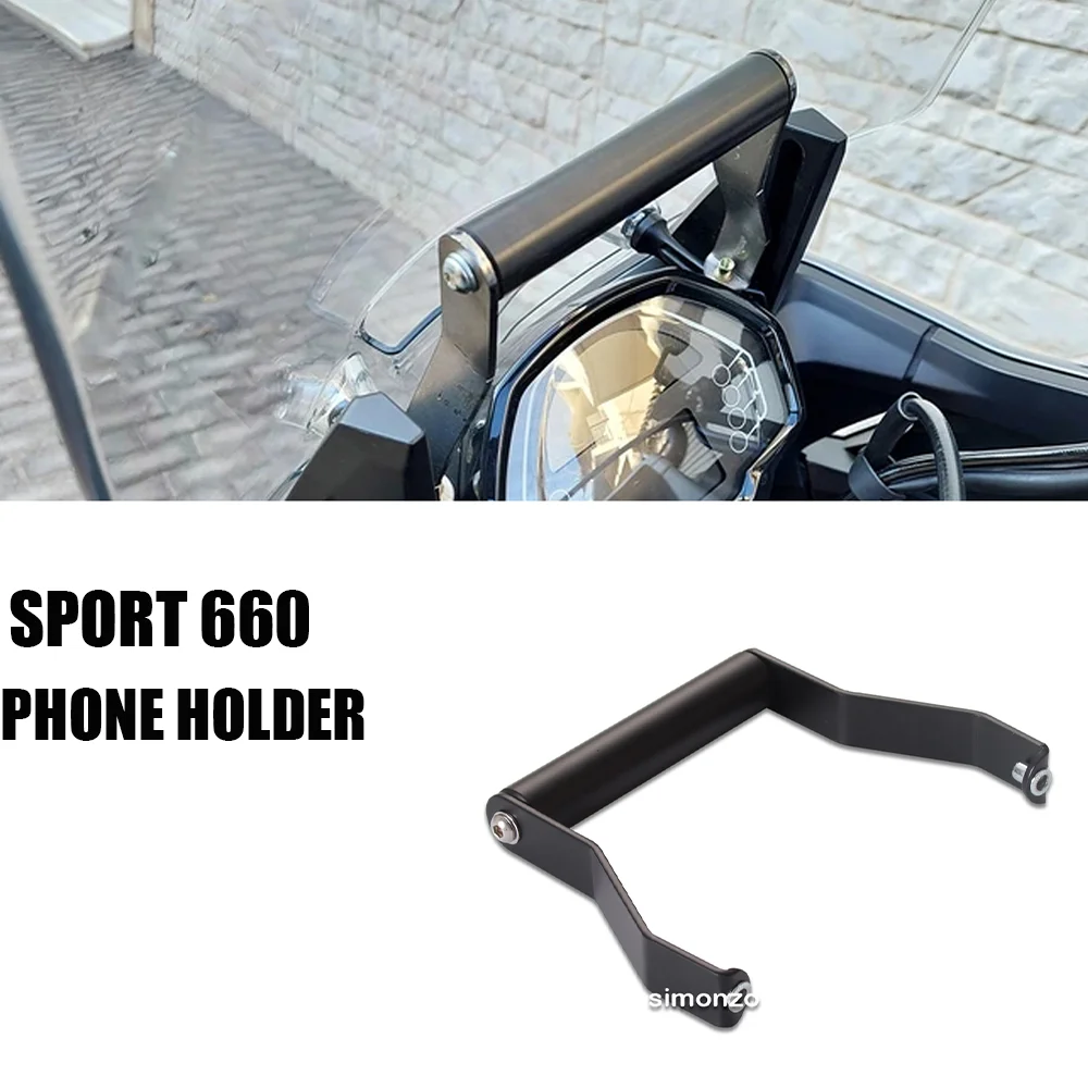 Sport 660 Accessories Motorcycle GPS Bracket Mobile Phone Navigation Bracket Aluminum 22mm For Tiger Sport 660 2022-2023