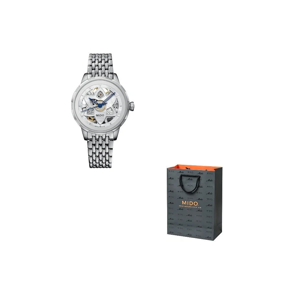 MIDO Automatic Mechanical Movement 30m Waterproof Women's Watch 34mm Mother of Pearl Color Watch Dial M043.236.11.101.00