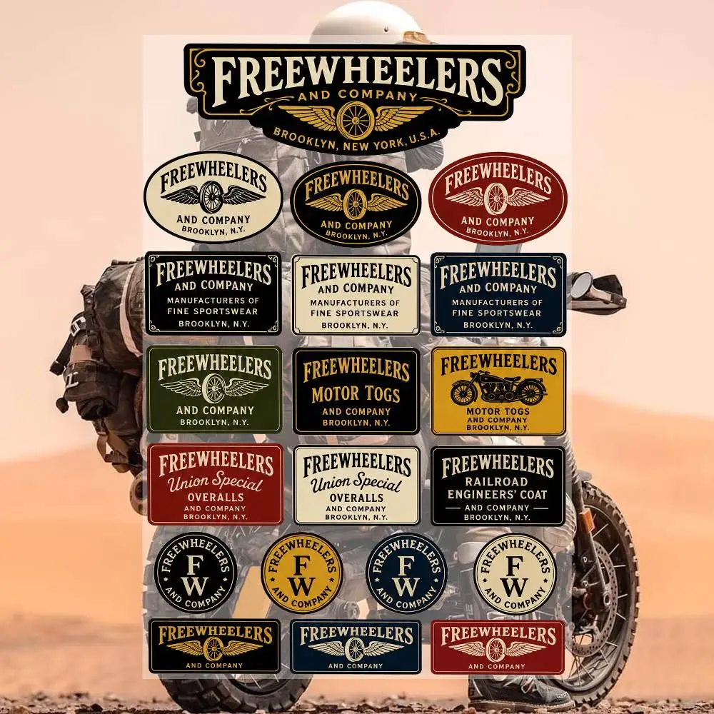 F-R-eewH-eeL-eR-S- Aesthetic Graffiti Stickers Waterproof PVC Decals for Car Motorcycle Skateboard Helmet Notebook