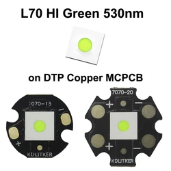 L70 HI Green 530nm 30W 8A 2200 Lumens SMD 7070 LED Emitter Flashlight DIY Bead Hunting Torch High Power
