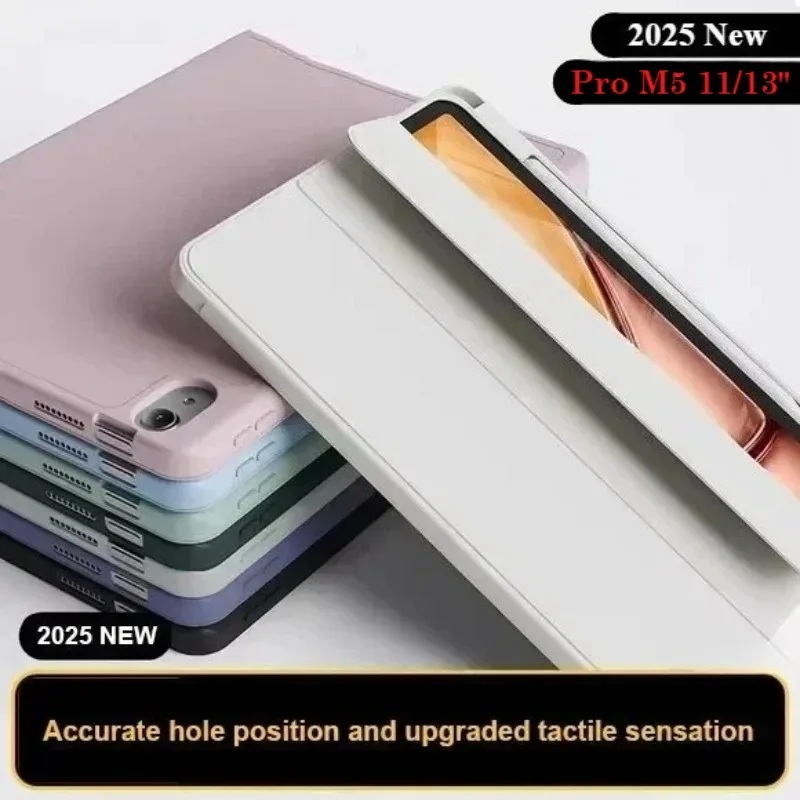 Tablet Case For New iPad M5 11 13 inch Funda For iPad Pro 6 Th Generation A3361 A3362 A3357 A3358 A3359 Official PU Liquid Case