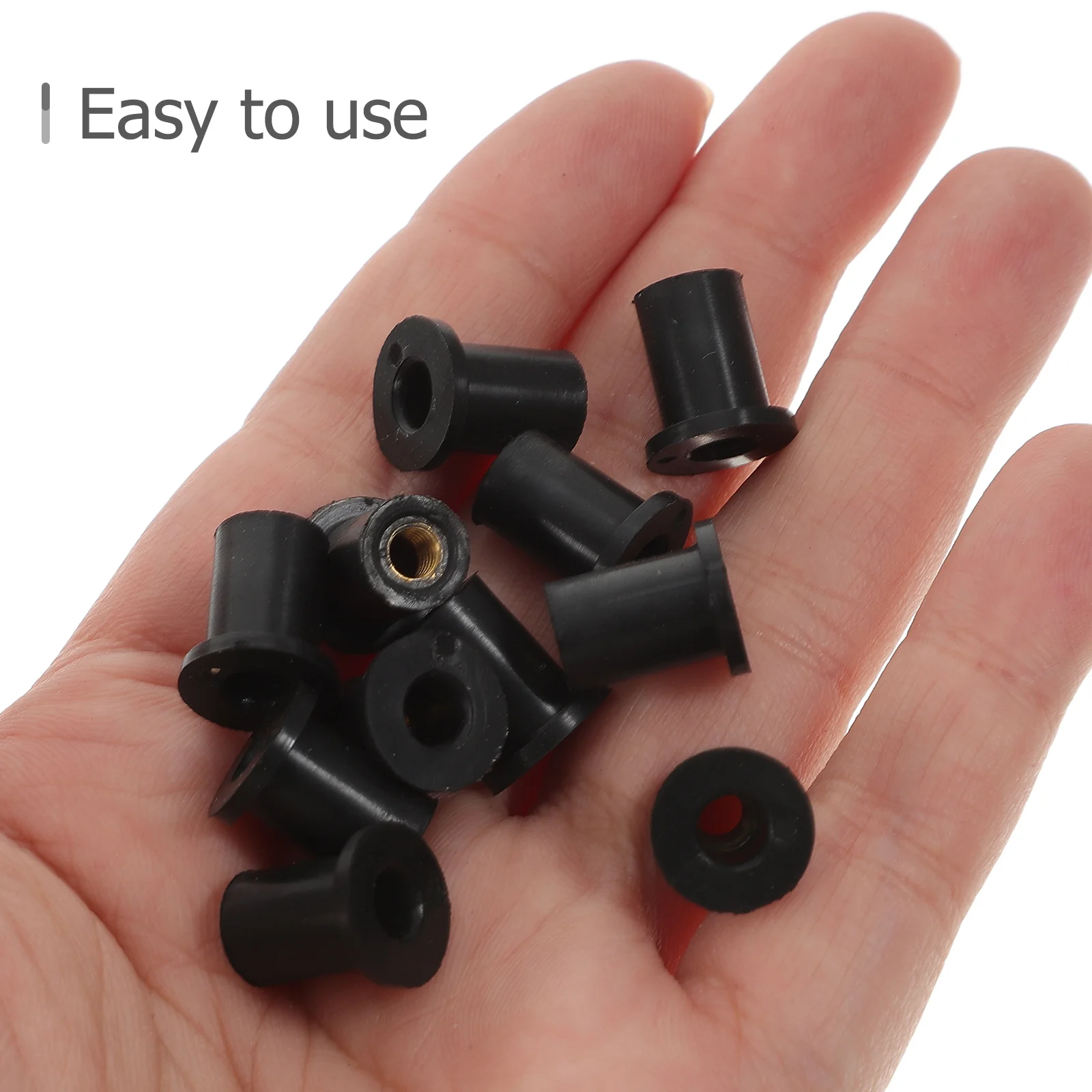 

25Pcs Expansion Nuts for Motorcycle Windshield Practical Useful Replacement Parts Atv Applications Well Nuts Fairing Fasteners