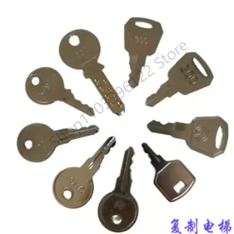10PCS For Xunda SCHINDLER Lock Elevator Key 335400 300A 300B 300C D CH751 Keys Escalator Key E F2026 Year