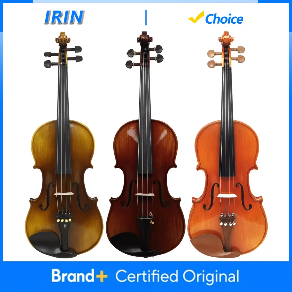 

IRIN 4/4 Acoustic Violin Spruce Solid Wood Fiddle Professional String Instrument High-Quality Violin with Case Bow Accessories
