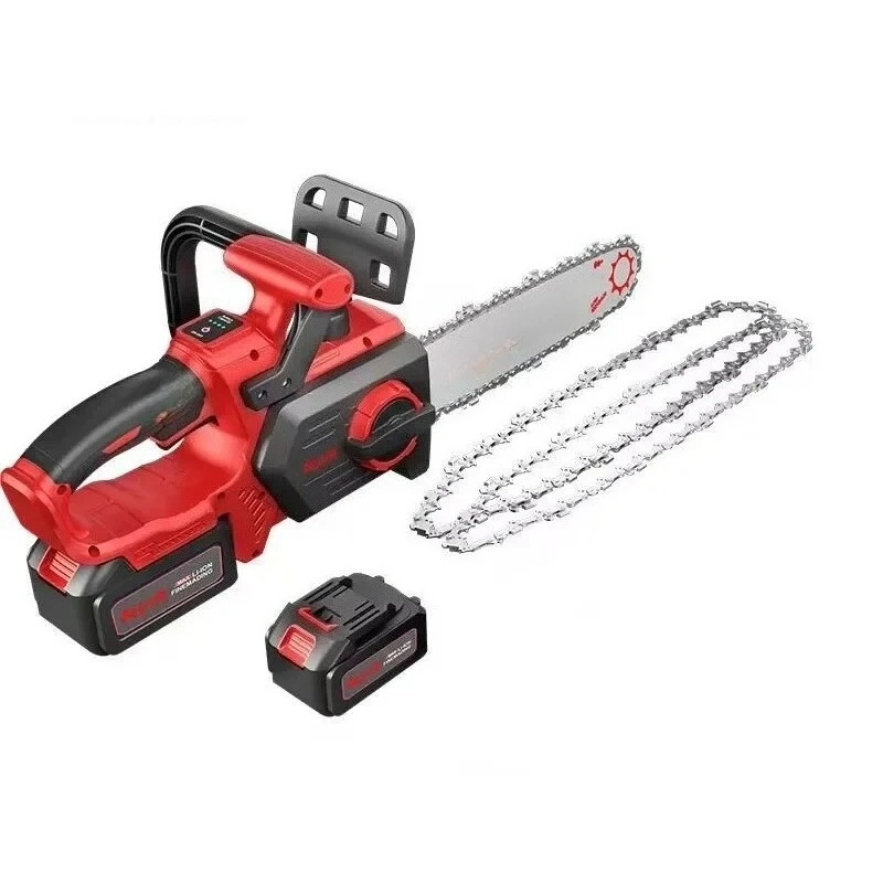 Portable lithium  12 inch chainsaw charging household lithium small handheld chainsaw chainsaw firewood logging B