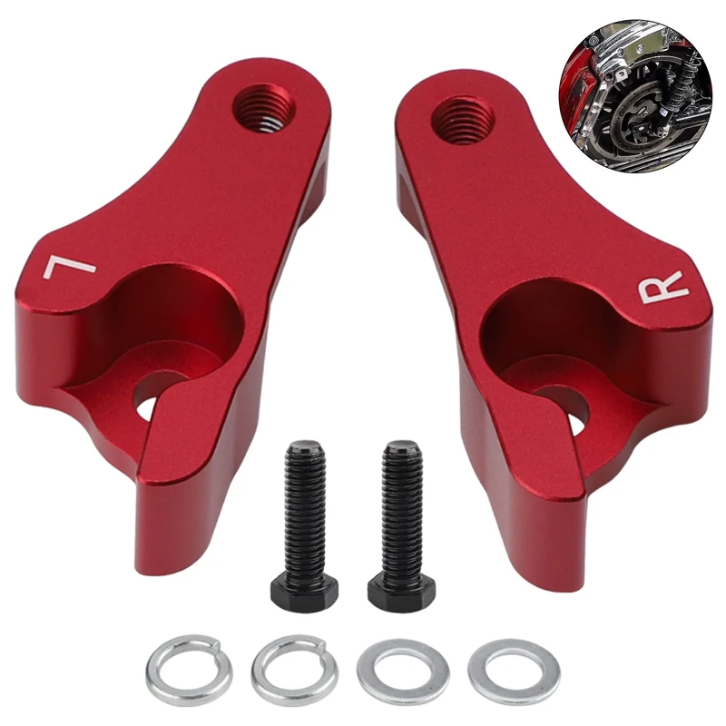 Motorcycle 2 Inch Lowering Blocks Kit For 2002-2023 Harley Davidson Touring Models Highway Glide Street Glide Moto Accessory