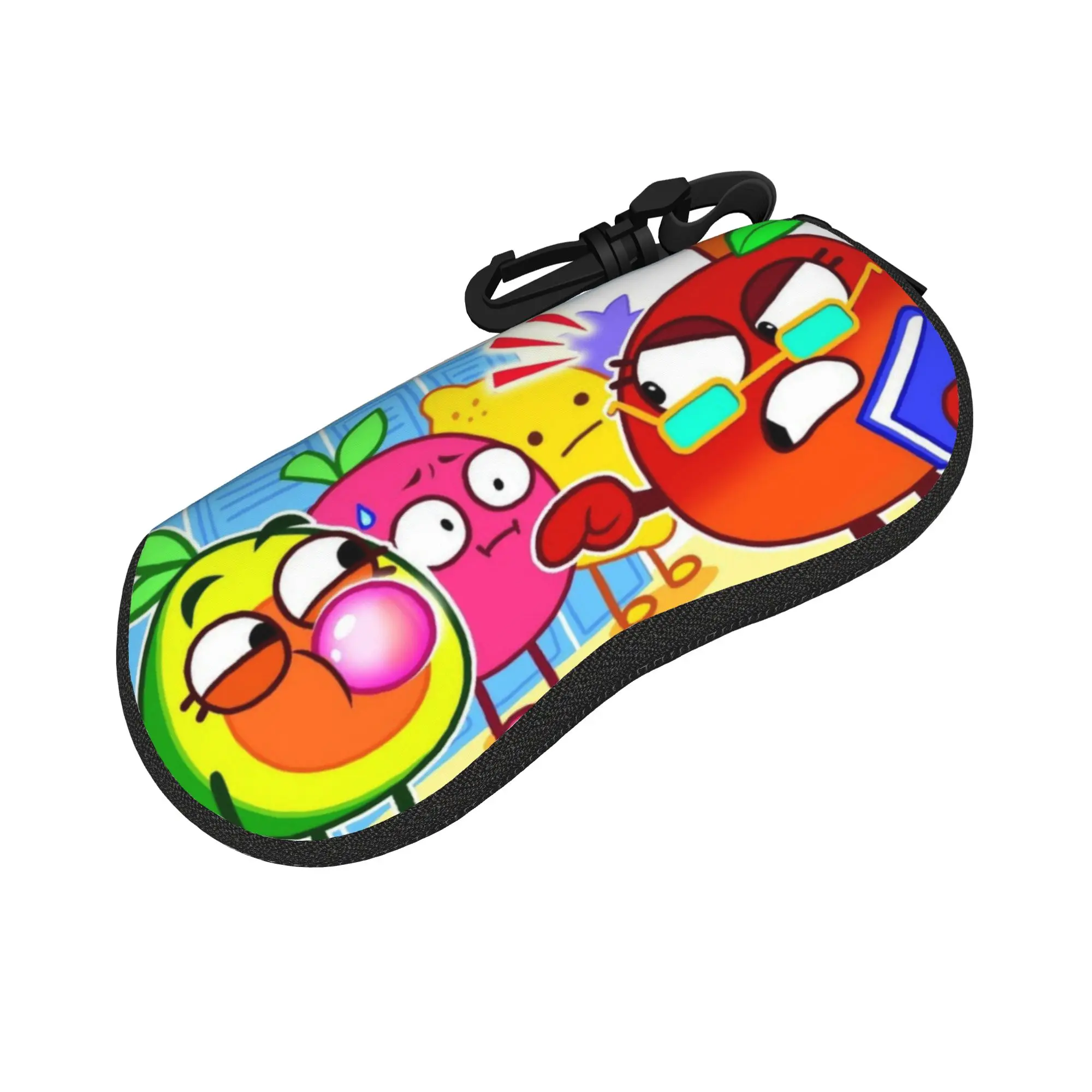 Harajuku Pit and Penny Glasses Case Lightweight Zipper  Reading Protector Anti-Pressure Eyewear Container