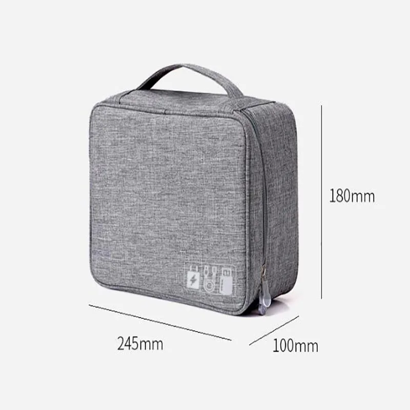 Cable Organizer Box Travel Gadget Bag Hard Drives Portable Storage Case HDD Case Protective Pouch Bag For iPad Mini Power Bank