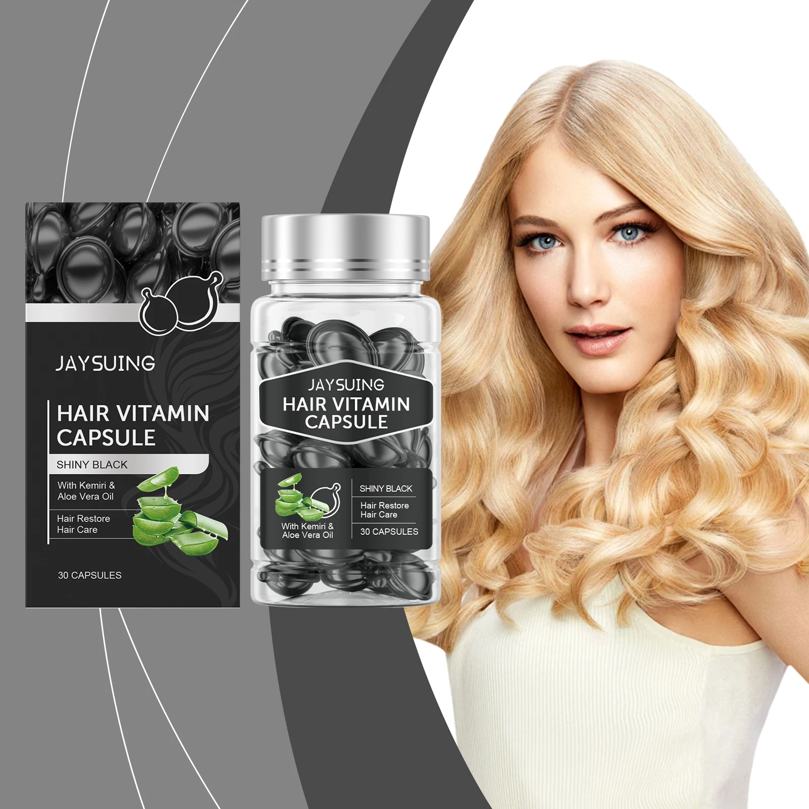 Капсула для ухода за эфирным маслом для волос Jaysuing, лечение разглаживания волос для улучшения сухих и раздражаемых эсфирных масел для ухода за волосами, 1 шт.