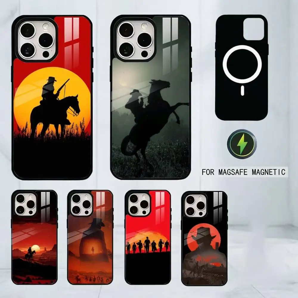 

Redemption RDR 2 Phone Case For iPhone17,16,15,14,13,12,11 Plus,Pro Magnetic For Magsafe Wireless Charging