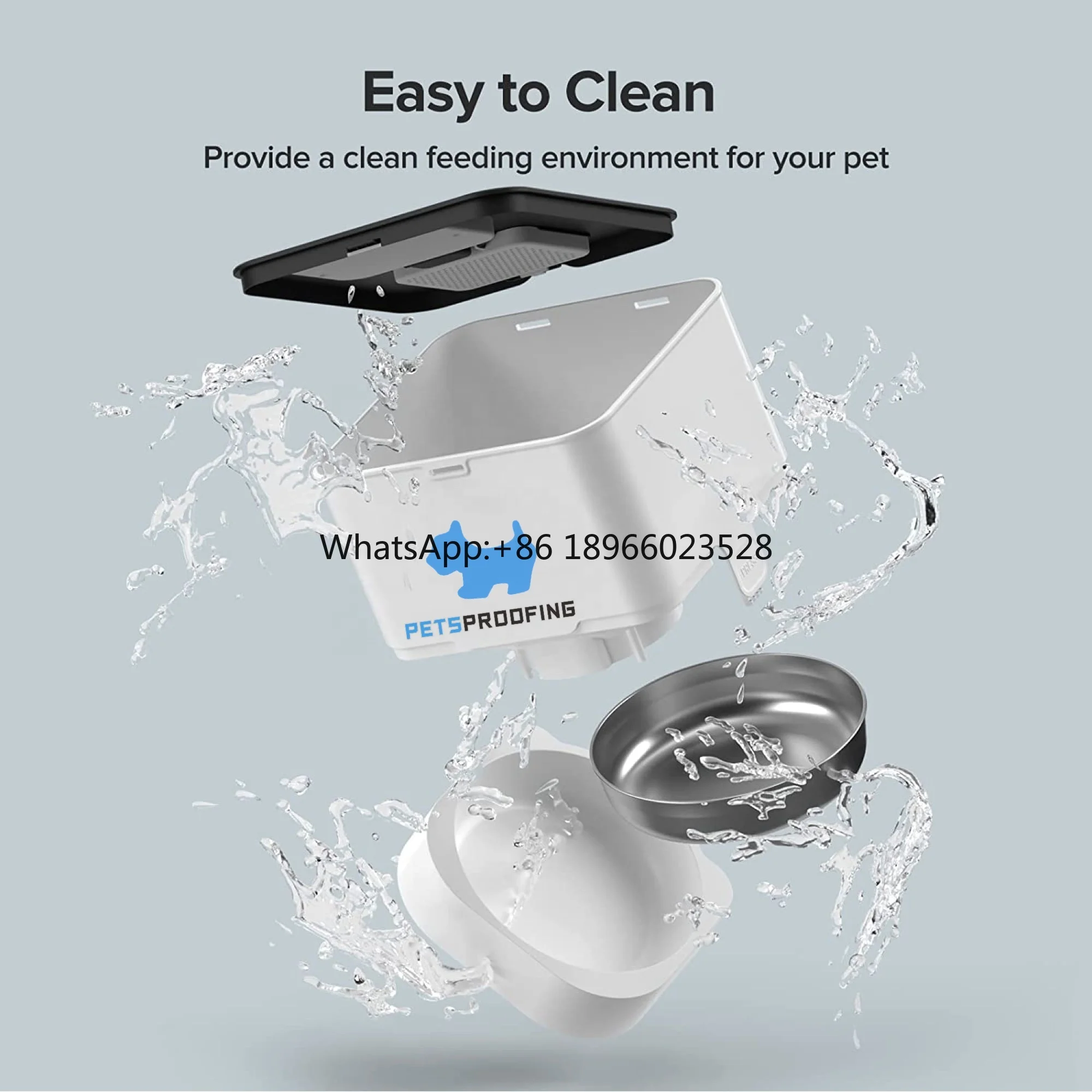 

Best Selling Wholesale Smart Automatic 4 Meals Timed Auto Robot Dog Cats Pet dry Food Feeder Bowls Dispenser