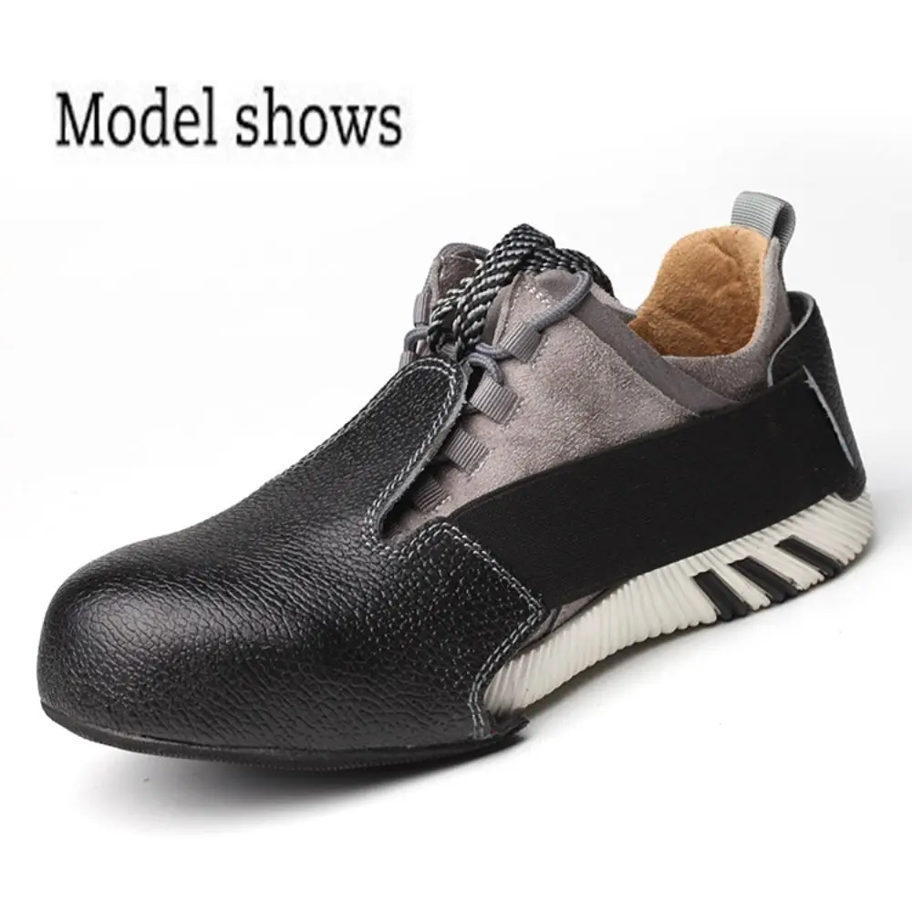 Multipurpose Anti-smashing Steel Toe Shoes Covers Cowhide Universal Safety Footwear Unisex Slip-resistant Shoe Toe Cap Visitors