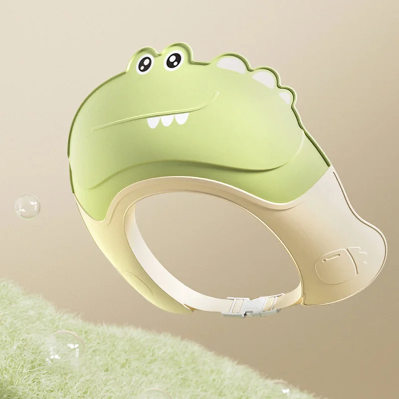 Cuffia per shampoo per bambini Simpatico cartone animato impermeabile Cappello da bagno per bambini Protezione per le orecchie per bambini Shampoo regolabile Artefatto Cuffia da doccia morbida per neonato