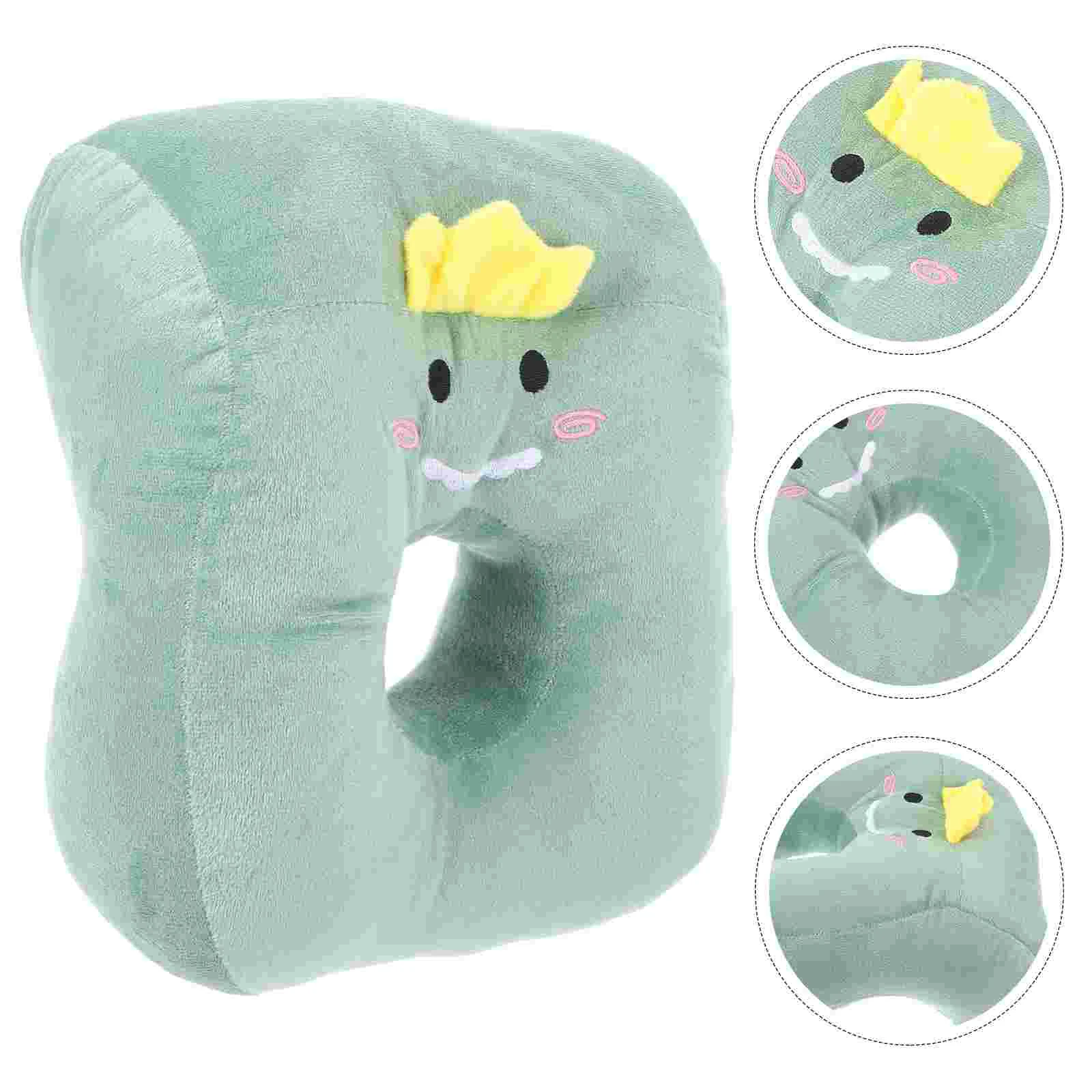 Perforated Ear Pillow Cartoon Animal Nap Cushion Office Home School Comfortable Donut Cotton Headrest Ergonomic Design