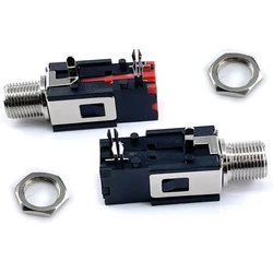 50 6.35mm Audio Jack PJ-601B Microphone Power Amplifier Connector Horizontal 3PIN Plug-in Audio Mono Socket/Dual Channel Socket