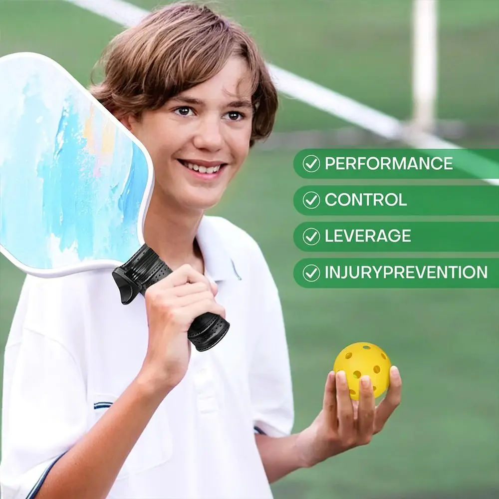 2PCS Ergonomic Design Pickleball Grip Insert Finger Rest Enhanced Control Pickleball Paddle Accessory Stable Grip