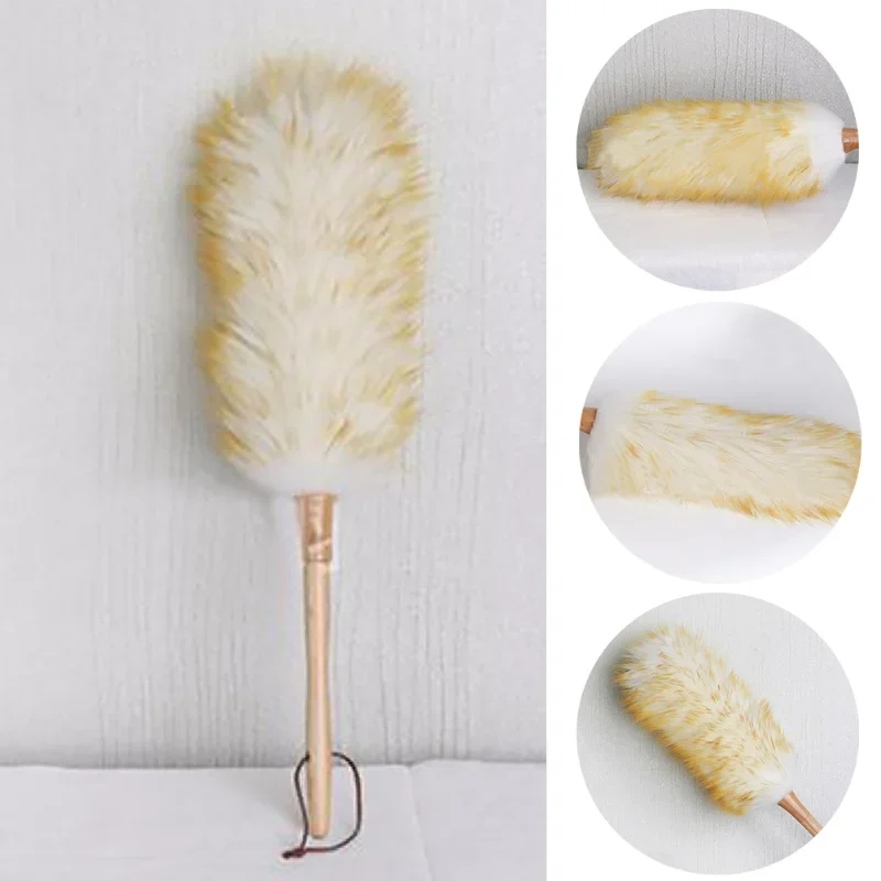 Non-static Dust Brush Household Feather Duster Dusting Cleaning Brush Wool Duster Brush for Dust Broom Dust Removal Duste New