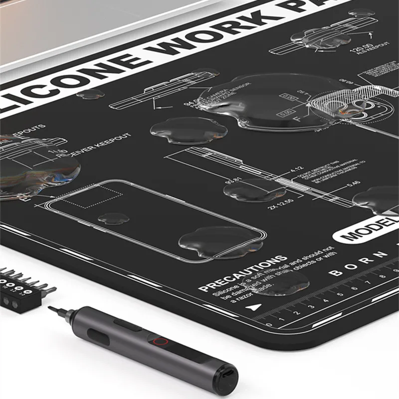 

MaAnt G2p G2mini Multi-function Repair Working Silicone Mat for Mobile Phone Repaire Soft Heat Insulation Motherboard Fixing Pad