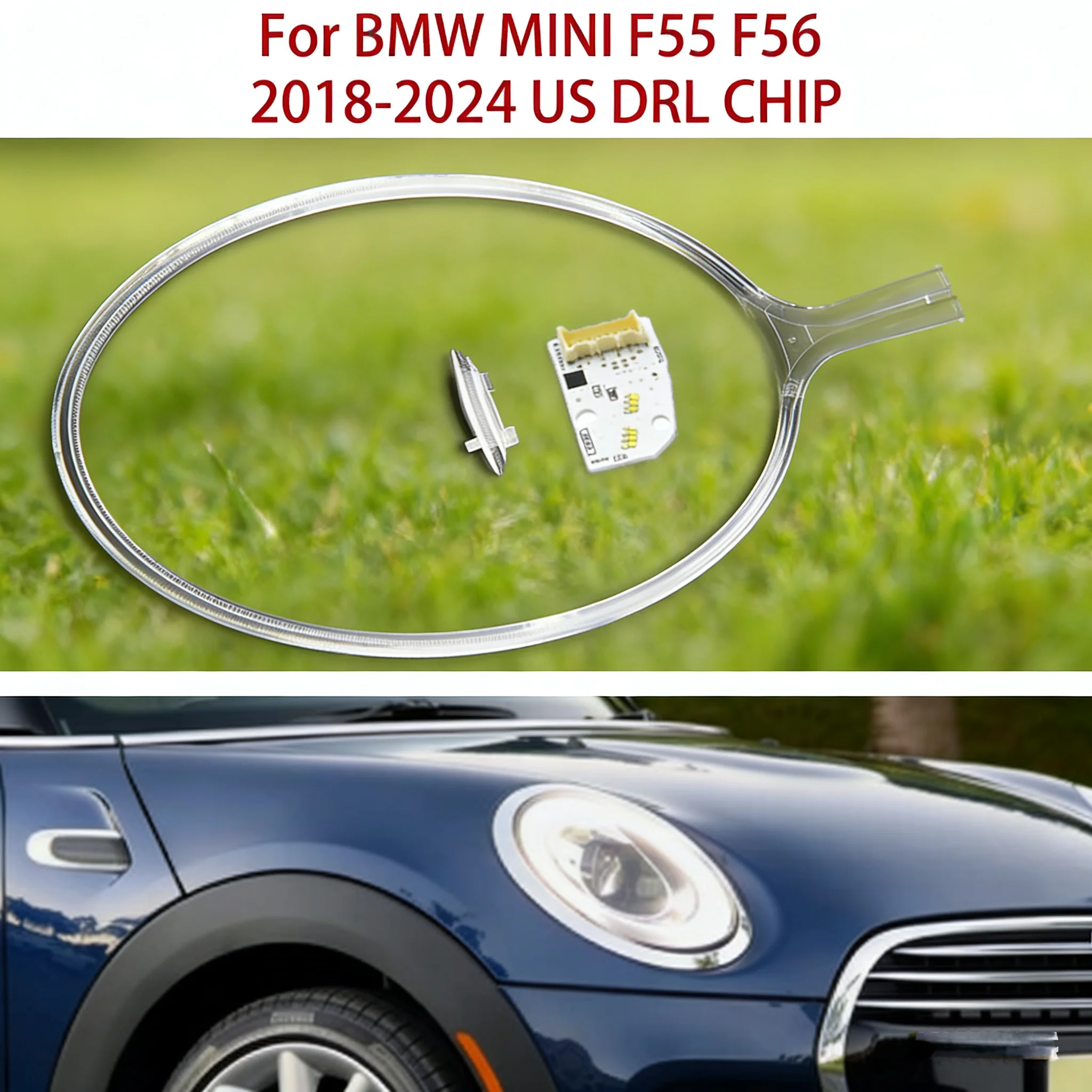 

Conduit Strip Solves Yellowing Does Not Shine For BMW MINI F55 F56 18-2024 US White Light Ballast Car DRL CHIP Angel Eye Module