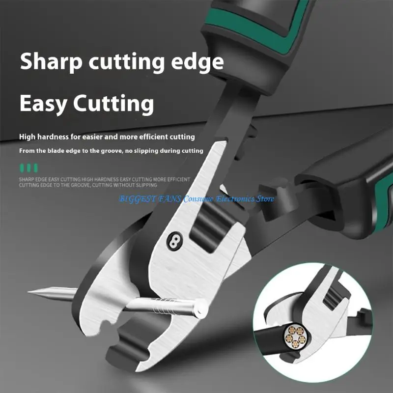 2 Purpose Industrial Wire Cutter And Stripper Tool With Forgeds Steel Construction