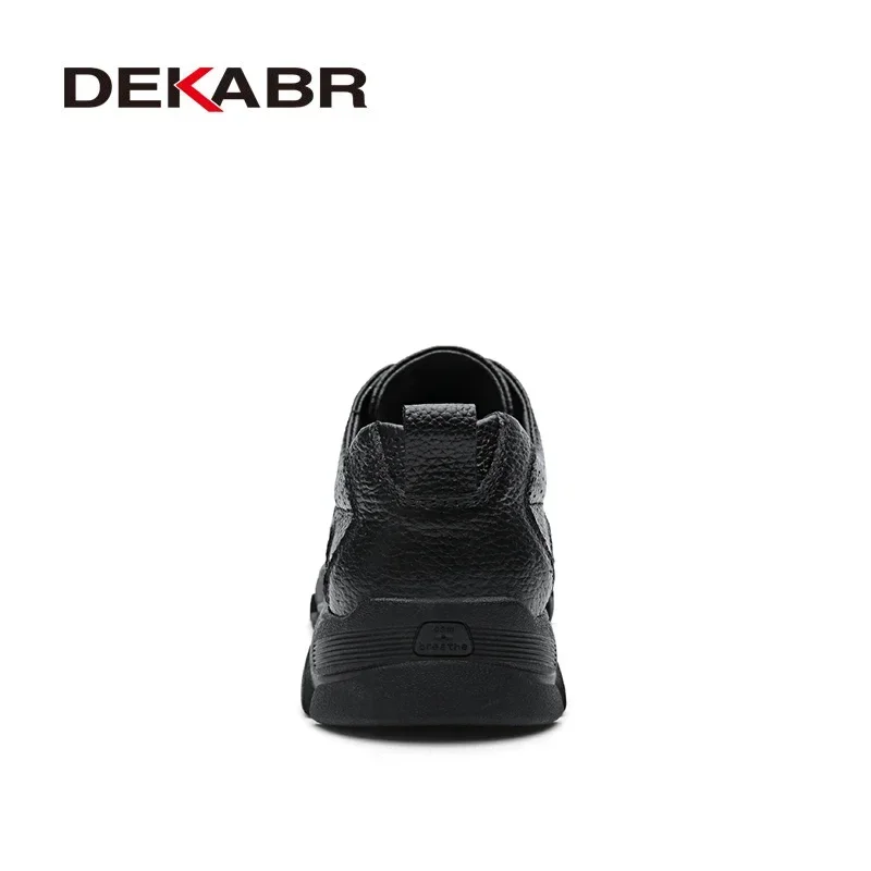 DEKABR Genuine Leather Men Shoes Casual Autumn Summer Fashion Shoes For Men Designer Classical Working Comfort Men Oxfords