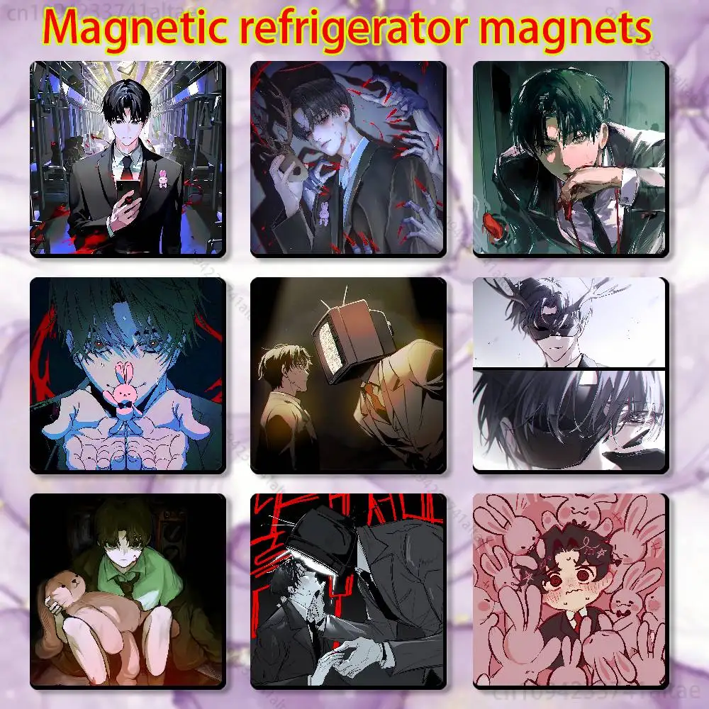 K-Kim Comics Soleum Magnetic Fridge Magnets - No Falling Off, Fit for Refrigerators, All Metal Surfaces,Home Decor