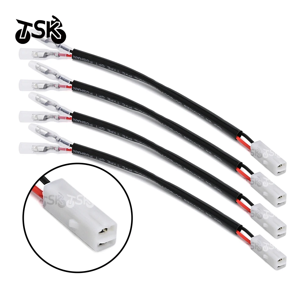 

Motorcycle Accessories For Kawasaki Z125 Z250 Z300 Z650 Z900 Z1000 Ninja ZX6R Turn Signal Wire Adapter Indicator Connectors