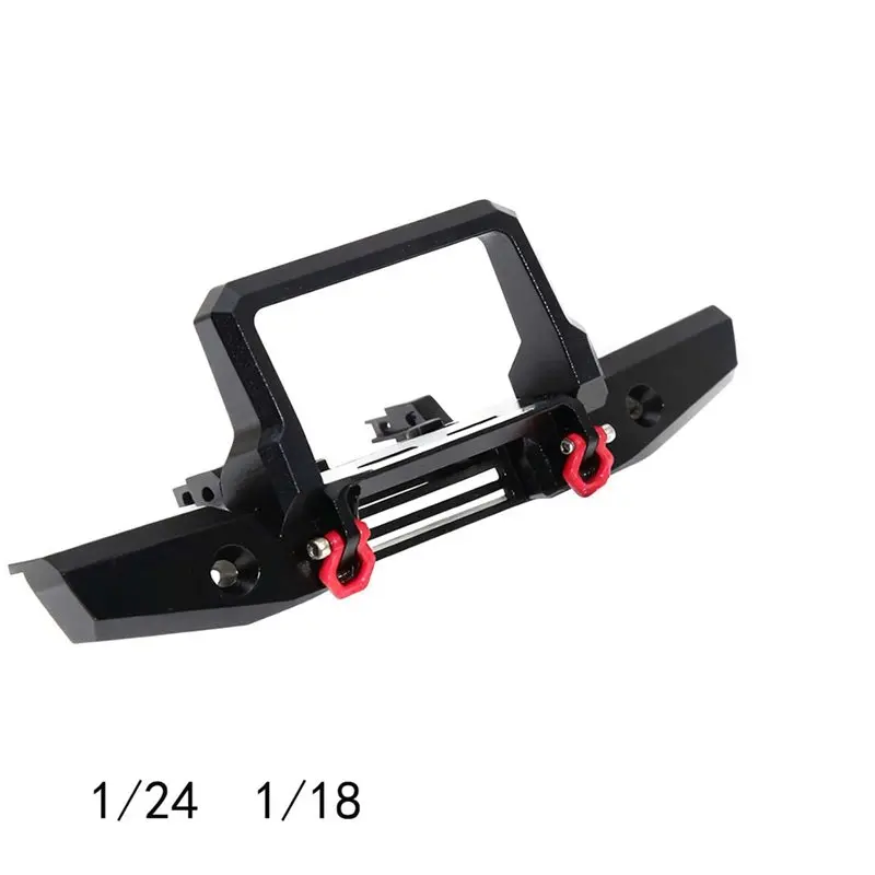 BEDW-Metal Front Bumpers And Electric Winch For 1/18 RC Crawler Car Traxxas SCX24 Defender Upgrades- RC Car TRX4M