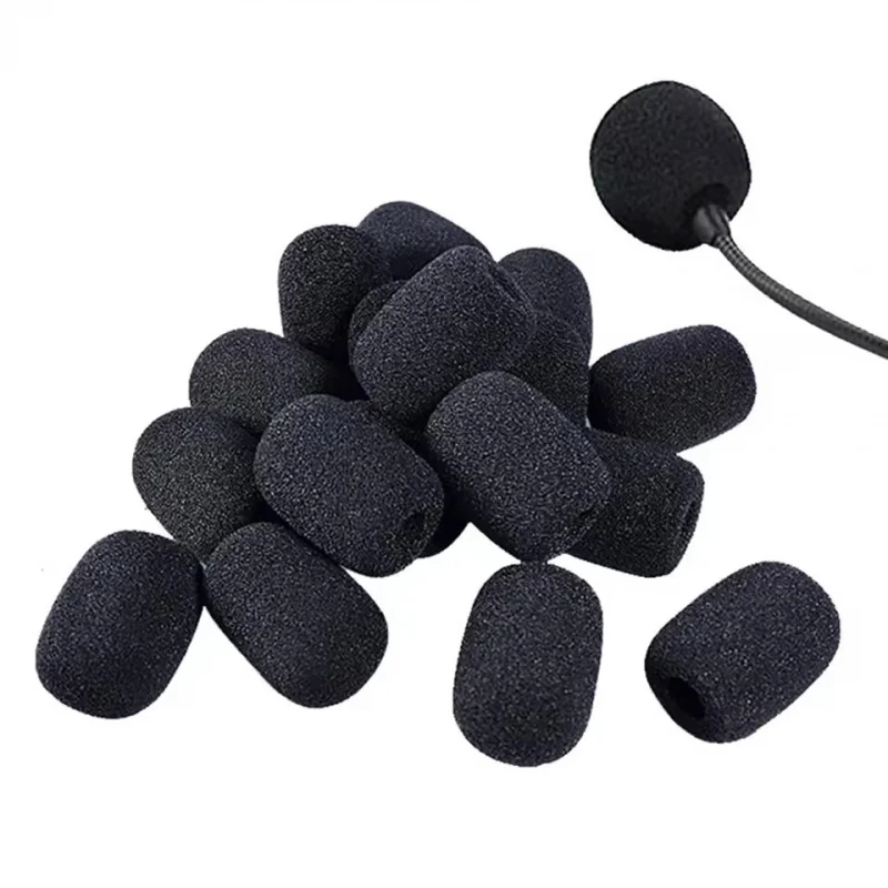 5-60PCS Black Replacement Foam Covers Windscreen Windshield Sponge Covers for Headset Microphone Mic Cover New Arrival