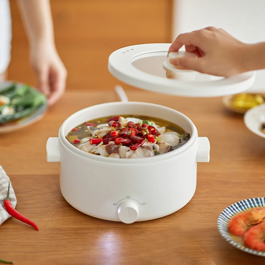 Olayks Home Dormitory Electric Hotpot Multi functional Large Capacity 3L Electric Cooker Steaming and Cooking Integrated Electri