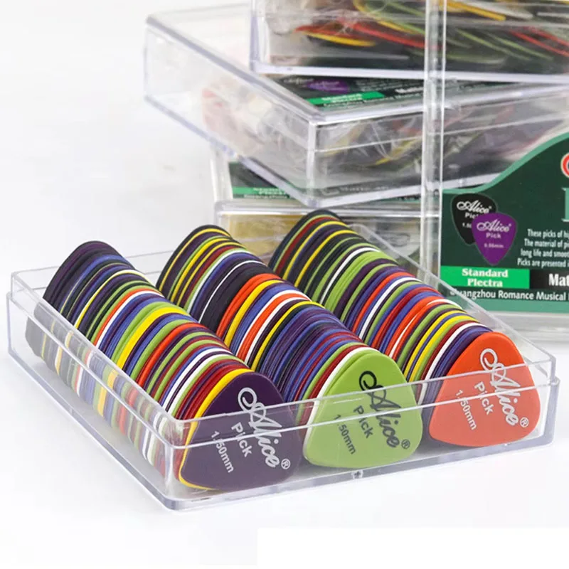 10-150pcs Multicolor Guitar Picks ABS Premium Plastic Guitar Picks for Acoustic Electric Guitars Bass Or Ukulele