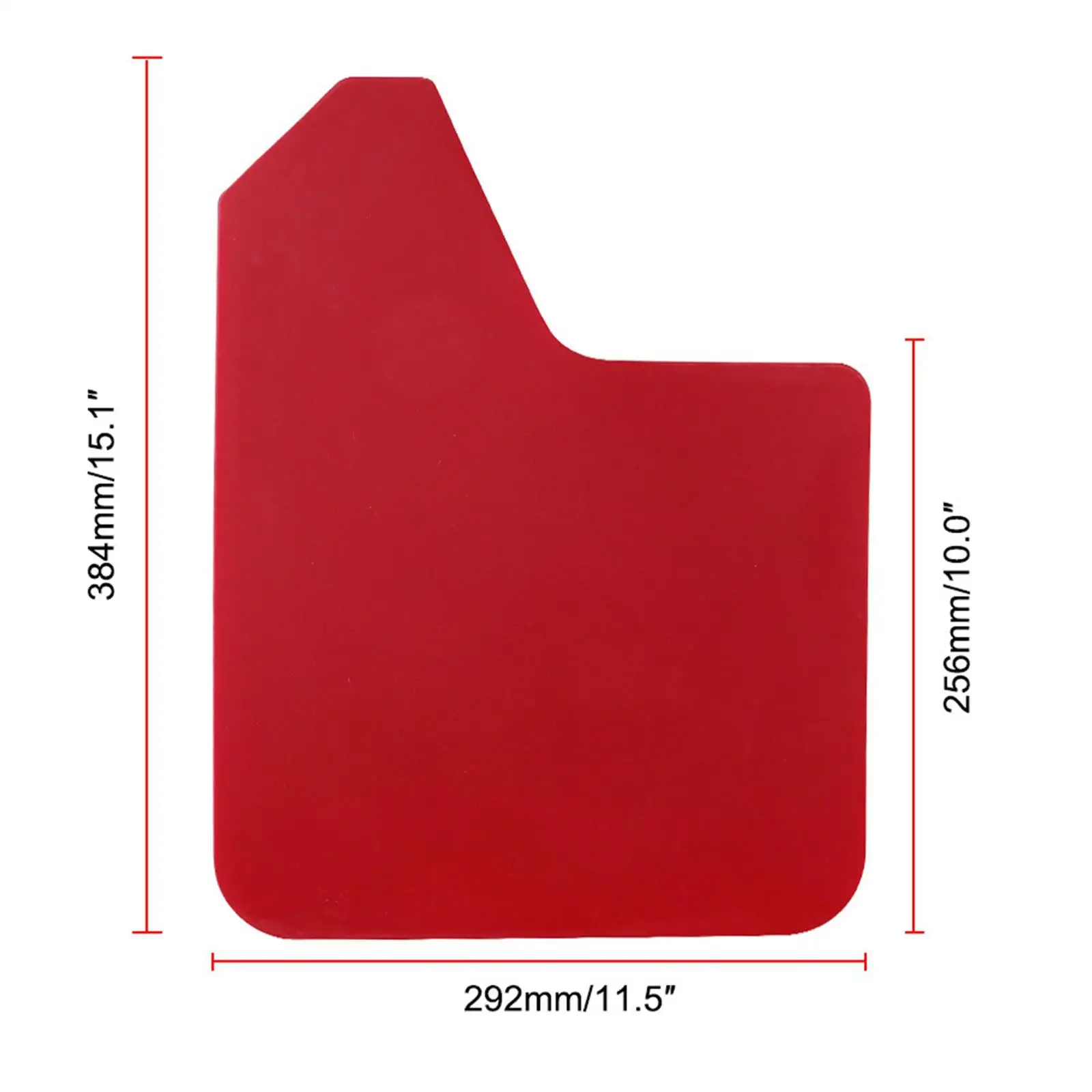 Durable Car Mudguard Red EVA Splash Guard Full Set Professional Mud Flaps for Universal Car Truck Van