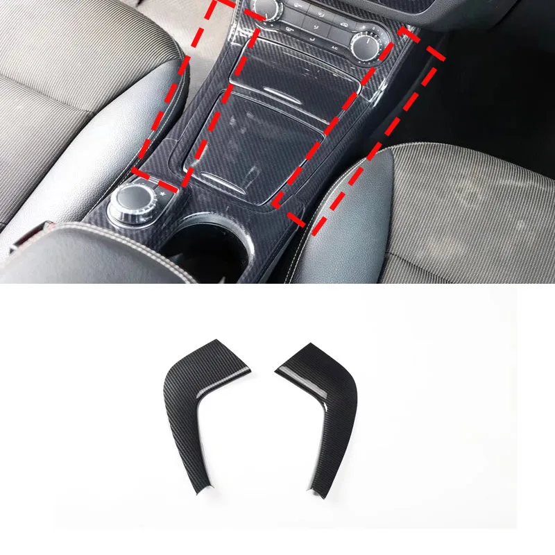 

LHD For Mercedes Benz W246 B Class B-Class 2012-2019 ABS Carbon Fiber Gear Shift Panel Strip Cover Trim Interior Accessories